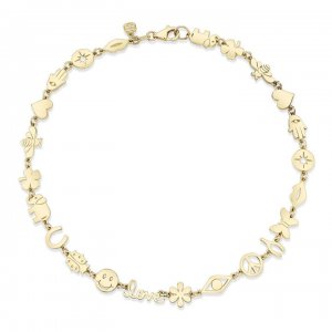 Pure Gold Multi-Icon Anklet