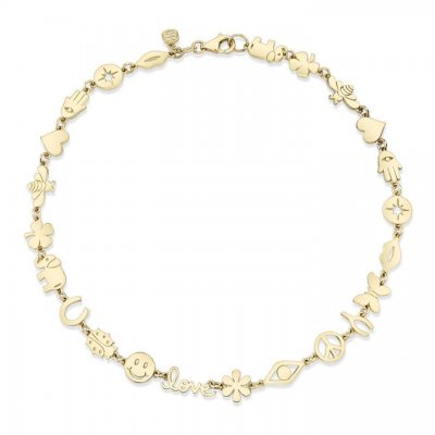 Pure Gold Multi-Icon Anklet