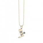 Gold & Diamond Cowboy Boot Charm