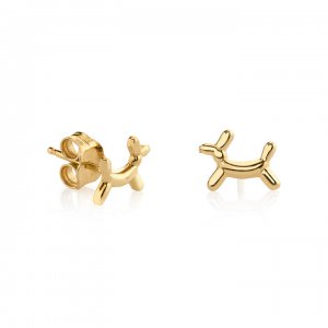 Gold Balloon Dog Stud