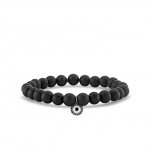 Men's Collection Gold & Diamond Evil Eye on Onyx