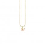 Little Loves Gold & Enamel Mini Butterfly Charm Necklace