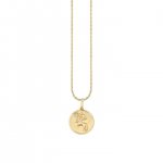 Gold & Diamond Sagittarius Zodiac Medallion