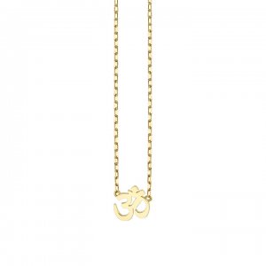 Pure Gold Tiny Om Necklace