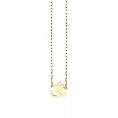 Pure Gold Tiny Om Necklace