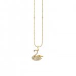 Gold & Diamond Swan Charm