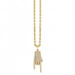 Men's Collection Gold & Diamond Mano Corunto Charm