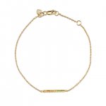 Gold & Rainbow Short Bar Bracelet