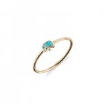 Gold & Enamel Mini Elephant Ring