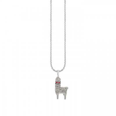 Gold & Diamond Llama Charm