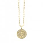 Gold & Diamond Birth of Venus Coin Charm