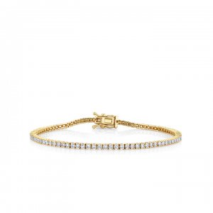 Gold & Diamond Tennis Bracelet