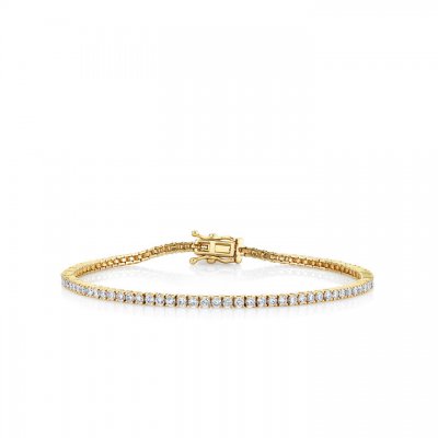 Gold & Diamond Tennis Bracelet