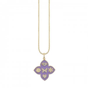 Gold & Diamond Moroccan Flower Tableau Charm