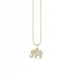 Gold & Enamel Elephant Charm