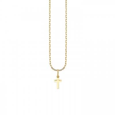 Pure Gold Tiny Cross Charm