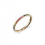 Gold & Rainbow Eternity Ring