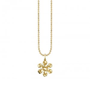 Gold Nugget Daisy Charm