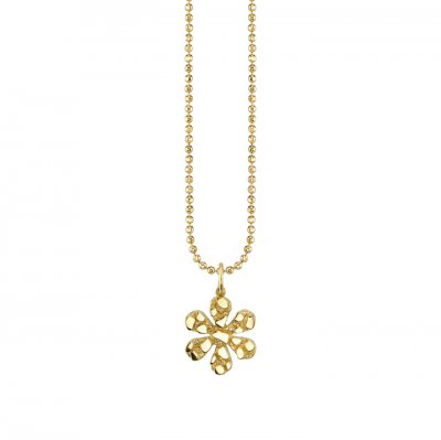 Gold Nugget Daisy Charm