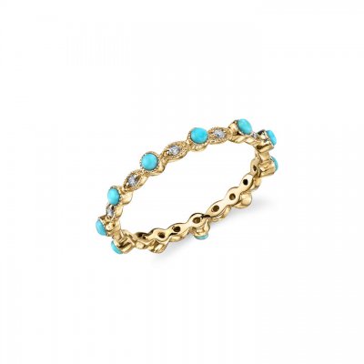 Gold & Diamond Oval Eternity Ring