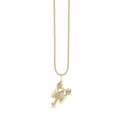 Gold & Diamond Lobster Charm