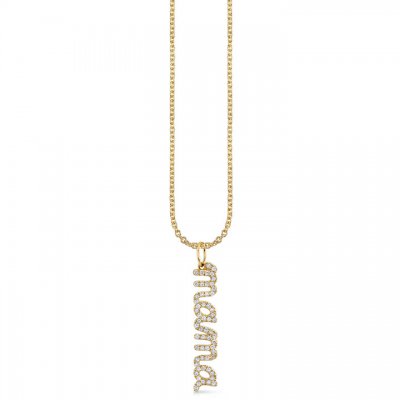 Gold & Diamond Mama Charm Necklace