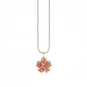 Rose Gold & Diamond Sakura Charm