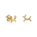 Little Loves Gold Balloon Dog Stud