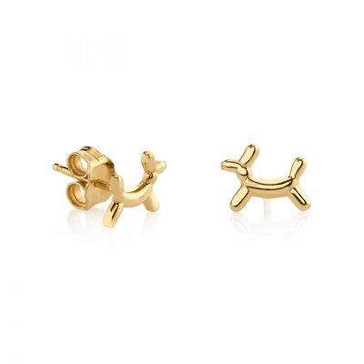 Little Loves Gold Balloon Dog Stud