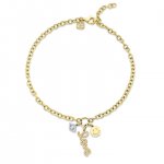 Gold & Diamond Protection, Love & Happiness Anklet