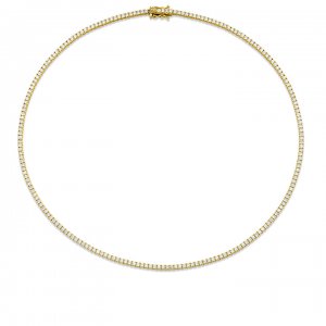 Gold & Diamond Tennis Necklace