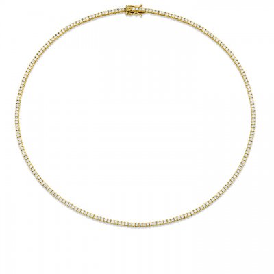 Gold & Diamond Tennis Necklace