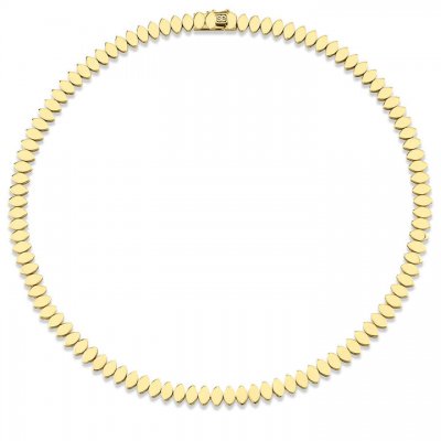 Pure Gold Marquise Eye Eternity Necklace