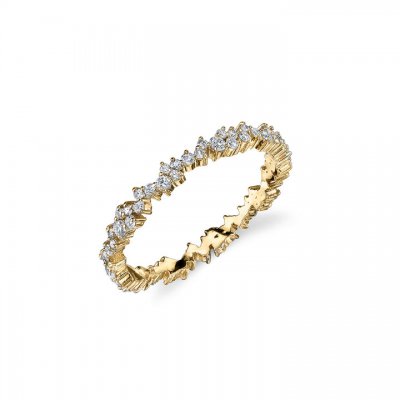 Gold & Diamond Small Cocktail Eternity Ring