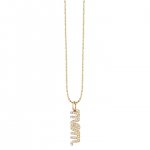 Gold & Diamond Mom Necklace