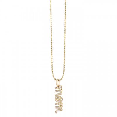 Gold & Diamond Mom Necklace