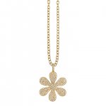 Gold & Diamond Extra Large Daisy Necklace