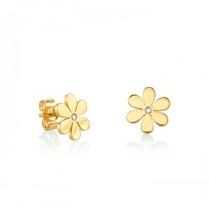 Gold Pure Daisy Stud