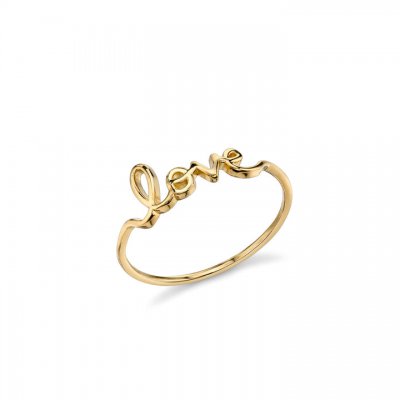 Pure Gold Small Love Ring