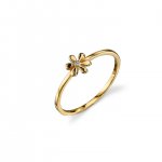 Gold Plated Sterling Silver Daisy Ring