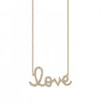 Gold & Diamond Large Love Necklace