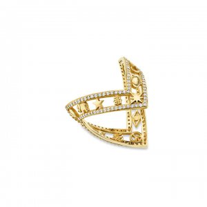 Gold & Diamond Icon Ring