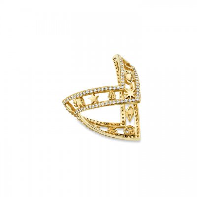 Gold & Diamond Icon Ring