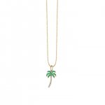 Gold & Diamond Palm Tree Charm