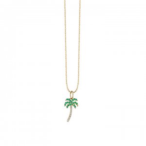 Gold & Diamond Palm Tree Charm