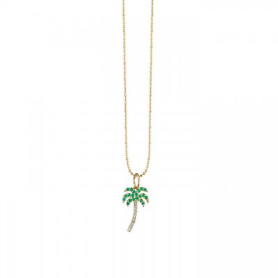 Gold & Diamond Palm Tree Charm