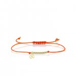 Pure Gold Tiny OM Sign Cord Bracelet