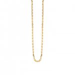 14K Gold Diamond Cut Cable Chain