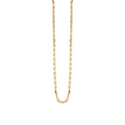 14K Gold Diamond Cut Cable Chain